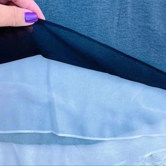 Calvin Klein Gray Sheer High Low Cami Tank Top - Picture 4 of 16